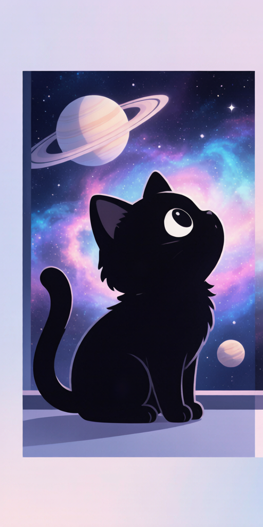 Galaxy Window Cats matching PFP for cute matching icons – left profile picture