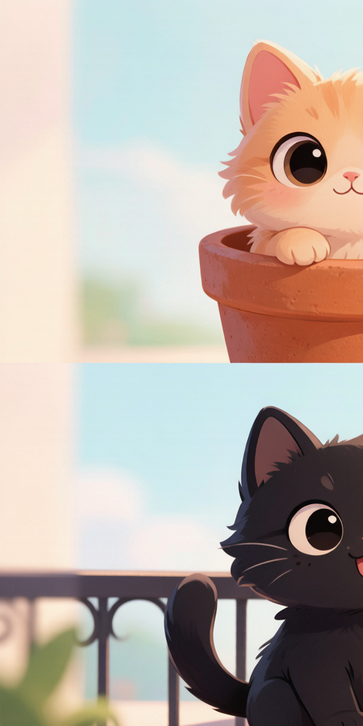 Garden Pot Cats matching PFP for cute matching icons – left profile picture