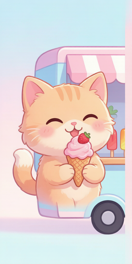 Ice Cream Truck Cats matching PFP for cute matching icons – left profile picture