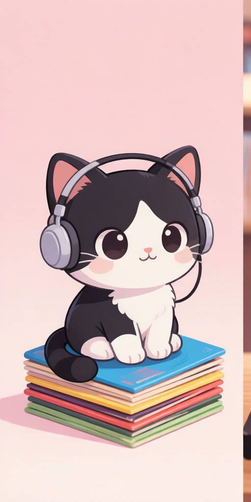 Record Shop Cats matching PFP for cute matching icons – left profile picture
