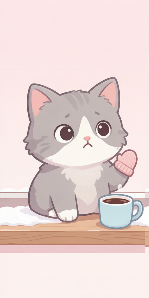 Winter Mittens Cats matching PFP for cute matching icons – left profile picture